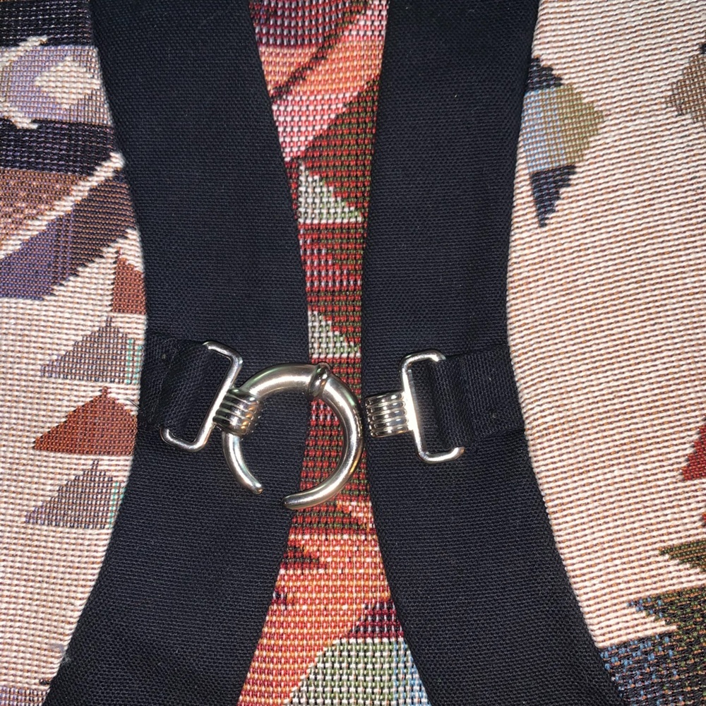 Vintage New Frontier Southwestern Tapestry Vest - Picture 4 of 7